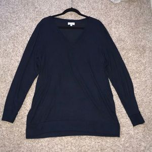 Navy Blue V-Neck sweater